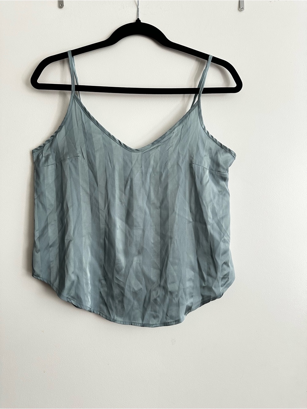 Danskin Light Blue V-Neck Spaghetti Strap Cami Top